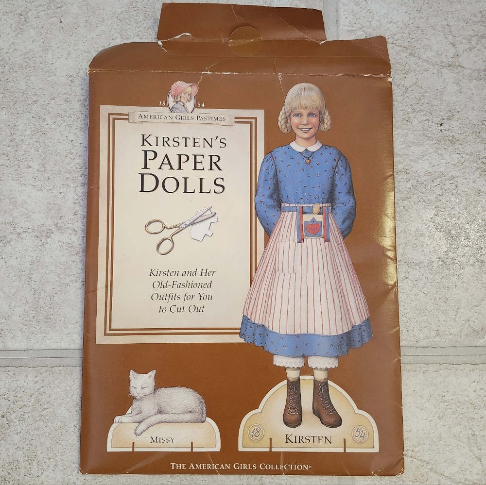 Kirsten's Paper Dolls Set American Girl New Old Stock
